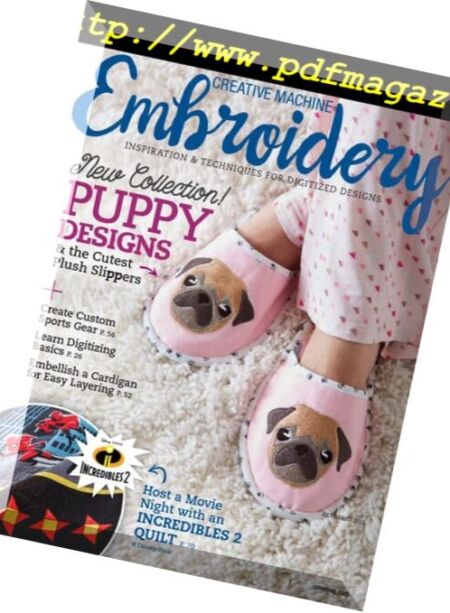 Creative Machine Embroidery – July 2018 Cover