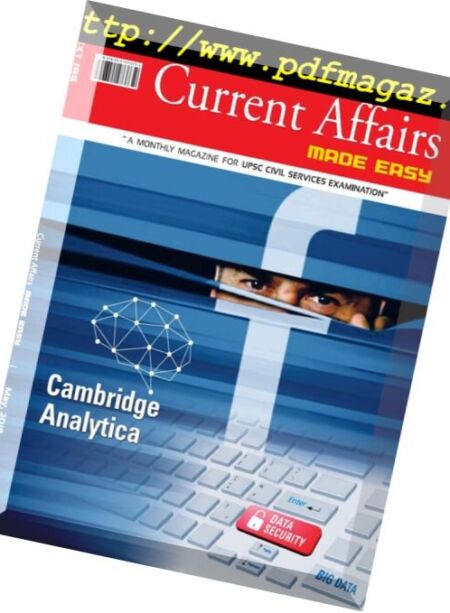 Current Affairs Made Easy – May 2018 Cover