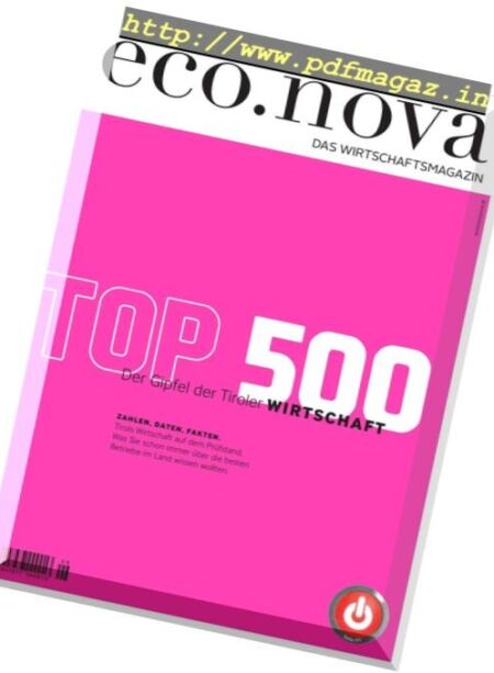 eco.nova – Juli-August 2018 (Spezial Top 500) Cover