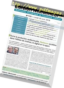Edition Multimedia – 25 juin 2018