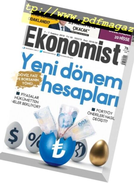 Ekonomist – Temmuz 2018 Cover