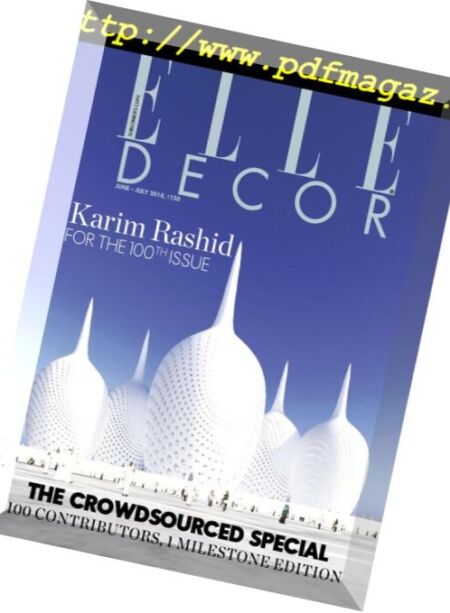 Elle Decor India – June-July 2018 Cover