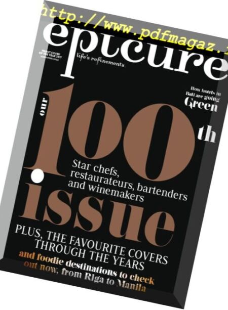 epicure Singapore – July 2018 Cover