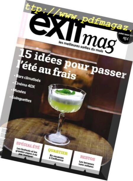Exit – juillet-aout 2018 Cover