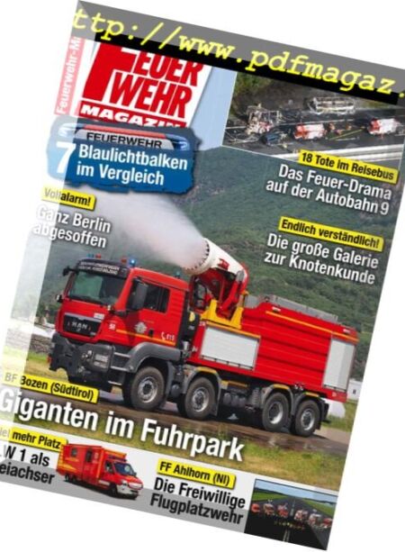 Feuerwehr – Juli 2018 Cover