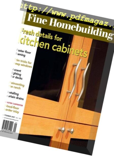 Fine Homebuilding Magazine – Issue 189, August-September 2007 Cover