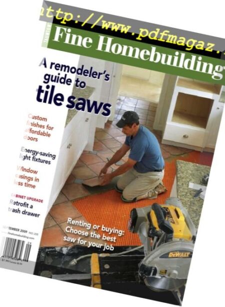 Fine Homebuilding Magazine – Issue 205, August-September 2009 Cover