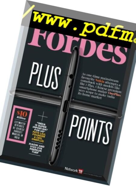 Forbes India – 22 June 2018 Cover