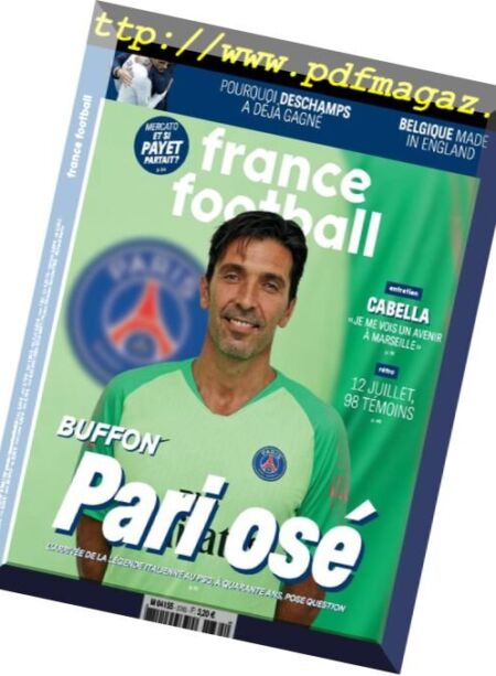 France Football – 10 juillet 2018 Cover
