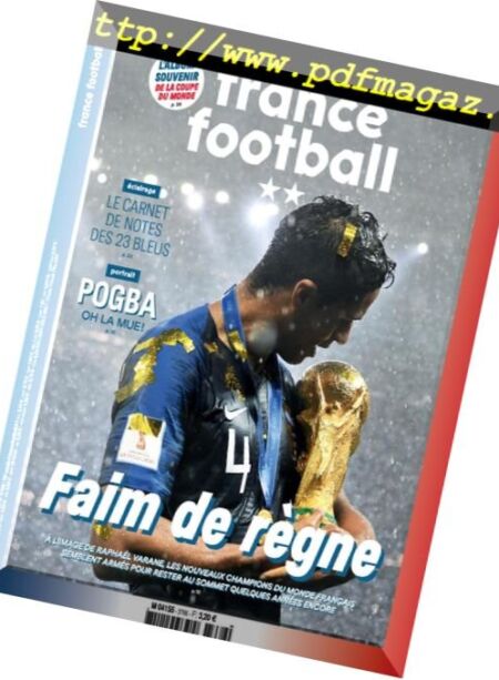 France Football – 17 juillet 2018 Cover