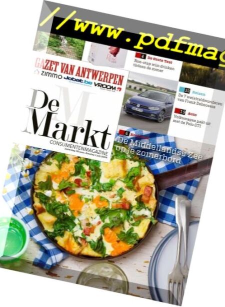 Gazet van Antwerpen De Markt – 30 juni 2018 Cover