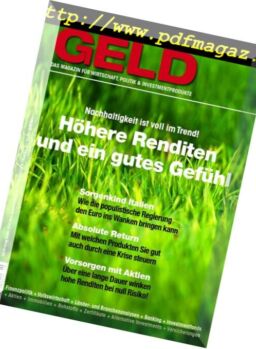 Geld Magazine – Juni 2018