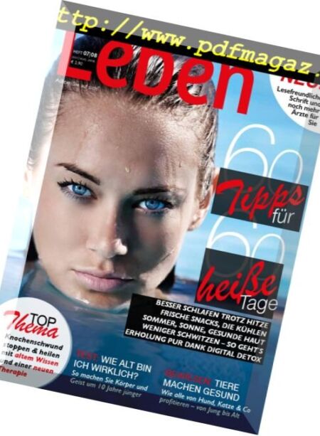 Gesunder Leben – Juli-August 2018 Cover