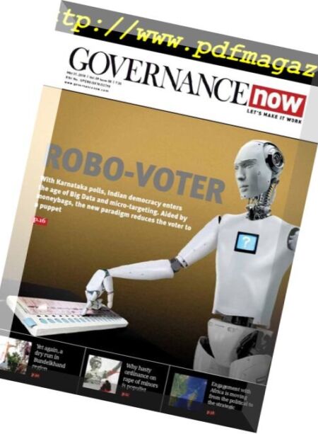 GovernanceNow – May 15, 2018 Cover