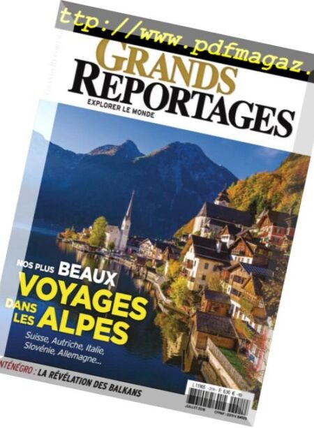 Grands Reportages – aout 2018 Cover