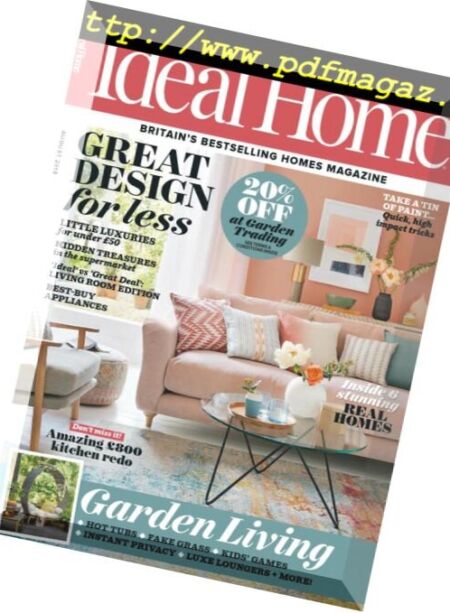 Ideal Home UK – August 2018 Cover