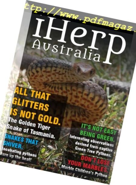 iHerp Australia – July-August 2018 Cover