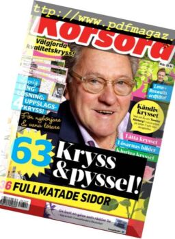 Korsord – 09 juli 2018