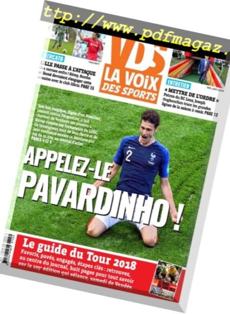 La Voix des Sports Flandres – 02 juillet 2018 Cover
