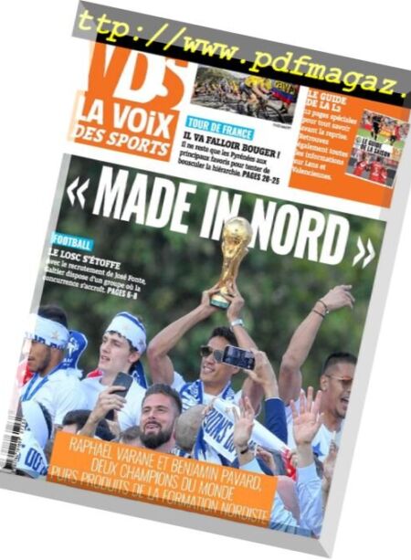 La Voix des Sports Flandres – 23 juillet 2018 Cover