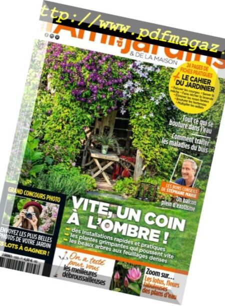 L’Ami des Jardins – aout 2018 Cover
