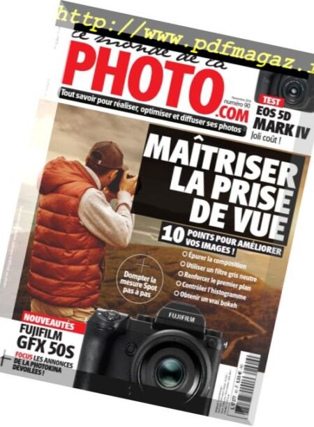 Le monde de la photo – novembre 2016 Cover