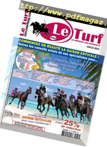 Le Turf – juillet 2018 Cover
