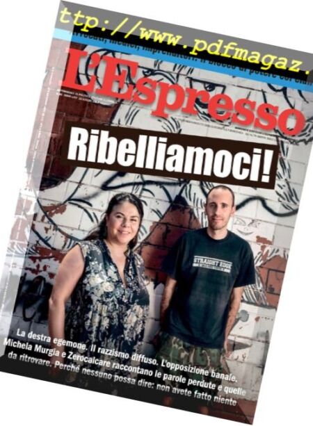 L’Espresso – 22 luglio 2018 Cover