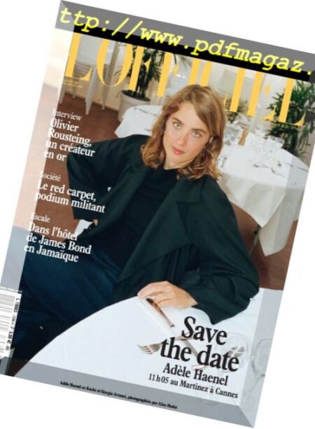 L’Officiel Paris – aout 2018 Cover
