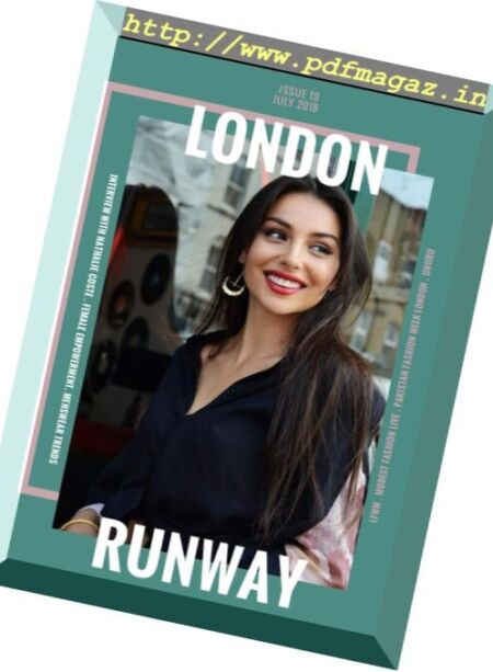 London Runway – July 2018 Cover