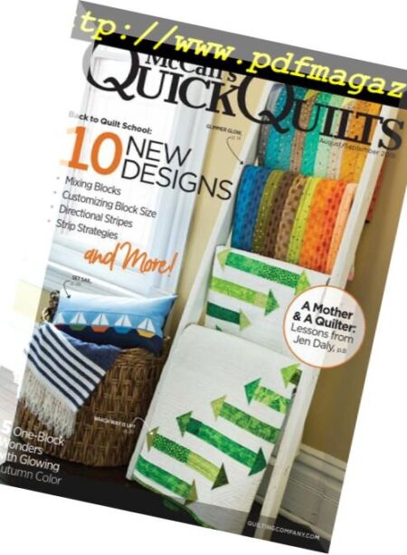 McCall’s Quick Quilts – August 2018 Cover