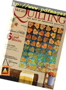 McCall’s Quilting – September-October 2018