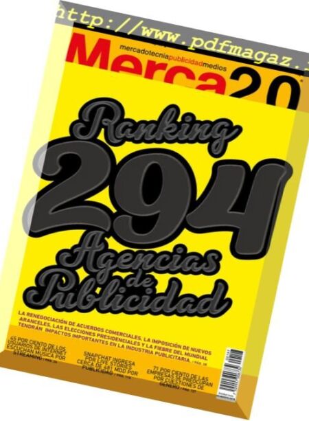 Merca2.0 – agosto 2018 Cover