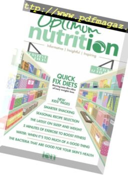 Optimum Nutrition – July 2018