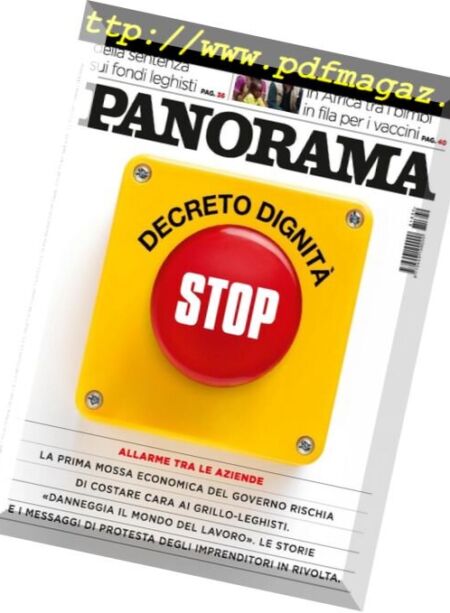 Panorama Italia – 11 luglio 2018 Cover