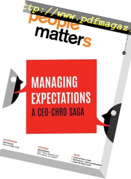 People Matters – May 2018 Cover