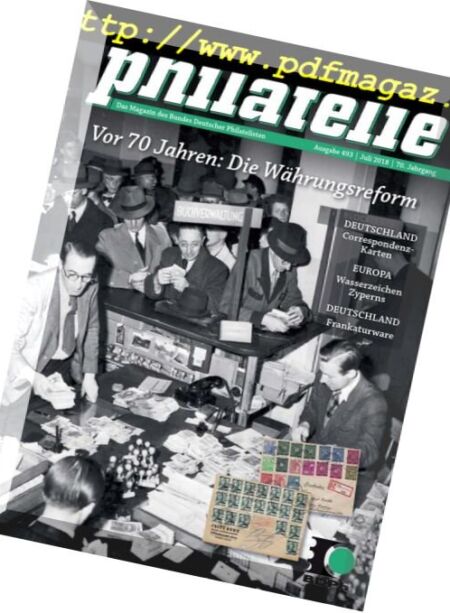 Philatelie – Juli 2018 Cover