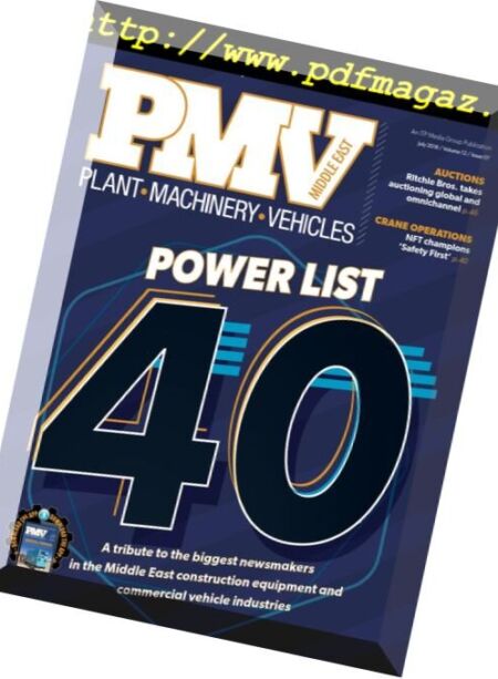 PMV Middle East – July 2018 Cover
