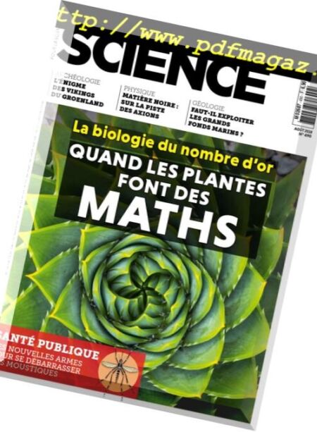 Pour la Science – aout 2018 Cover