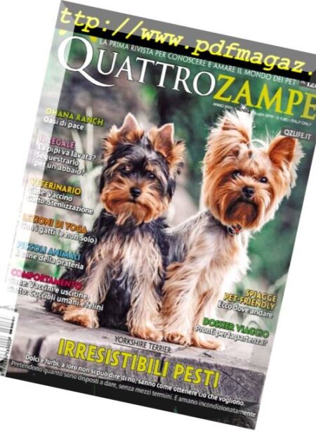 QuattroZampe – luglio 2018 Cover