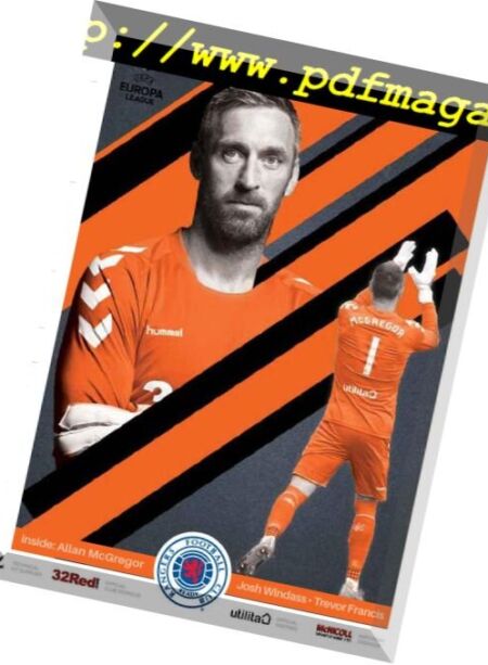Rangers Football Club Matchday Programme – 12 July 2018 Cover