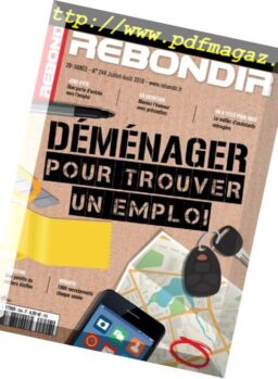 Rebondir – juillet-aout 2018