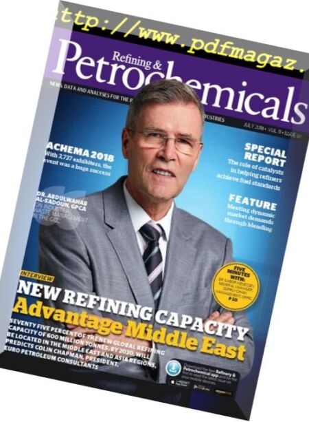 Refining & Petrochemicals Middle East – July 2018 Cover