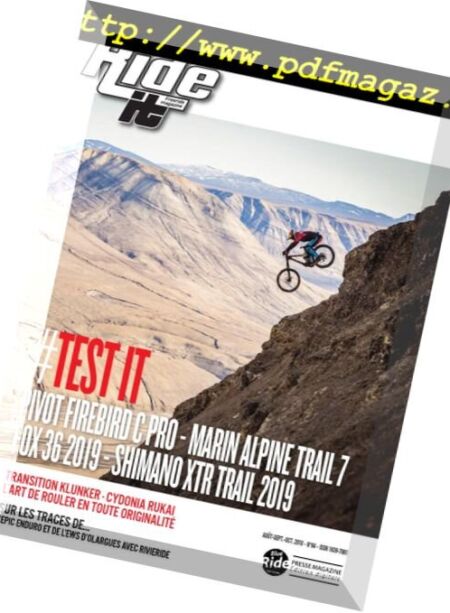 Ride It – aout 2018 Cover