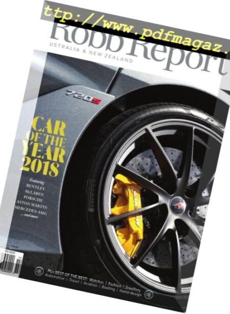 Robb Report Australia – July 2018 Cover