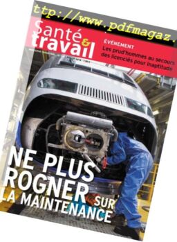 Sante & Travail – juillet 2018