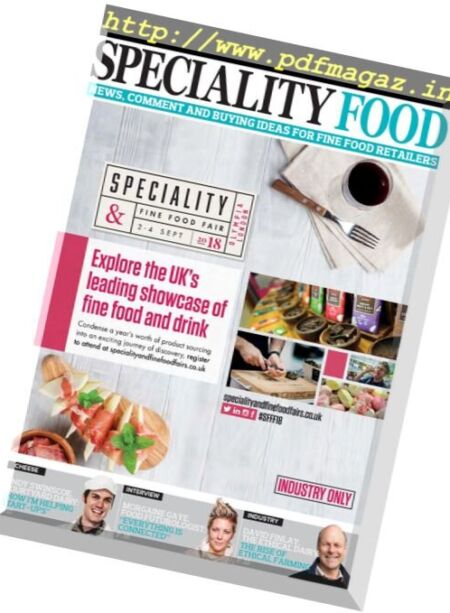 Speciality Food – July 2018 Cover