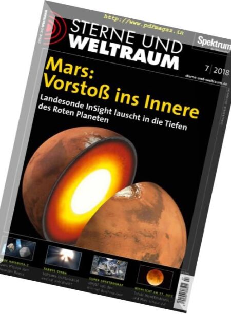 Sterne und Weltraum – Juli 2018 Cover