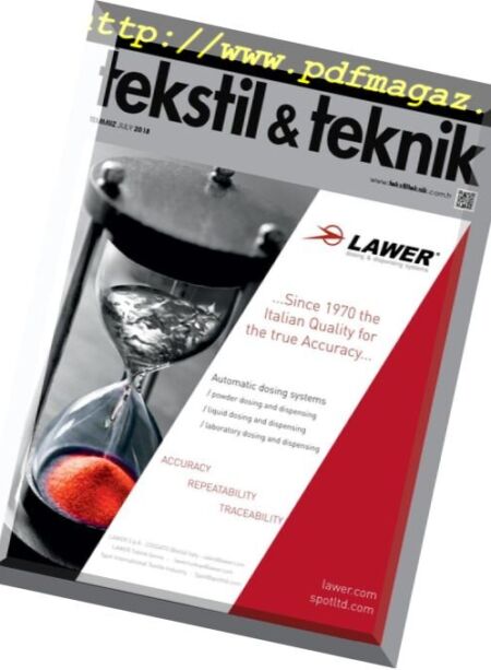Tekstil Teknik – July 2018 Cover