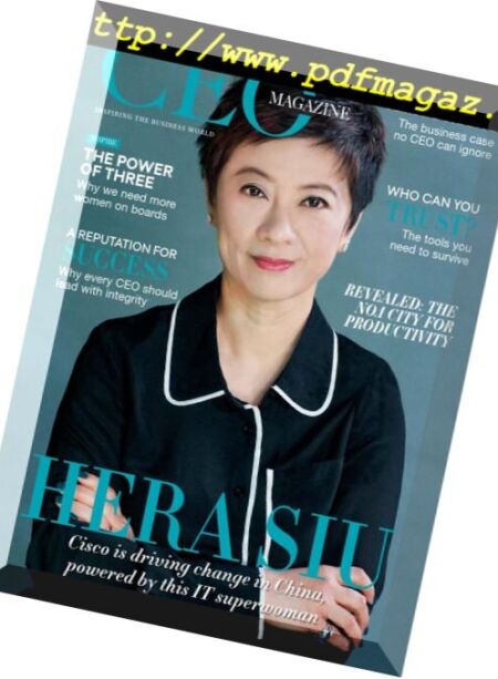 The CEO Magazine Asia – June 2018 Cover